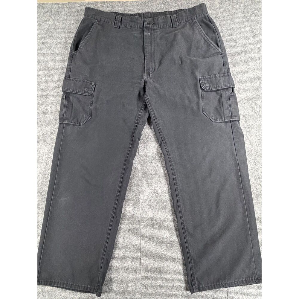 Wrangler Workwear Cargo Pants Men's Size 40x32 Black Relaxed Utility Work Gear